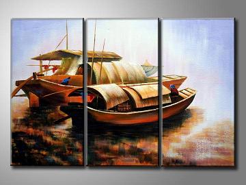 Dafen Oil Painting on canvas ships -set347